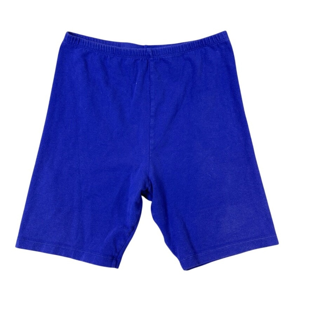 Jacques Moret Vintage Blue Bike Shorts Womens Large High Waist CoolMax Spandex